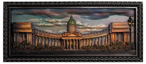 Beech panel "Kazan Cathedral"